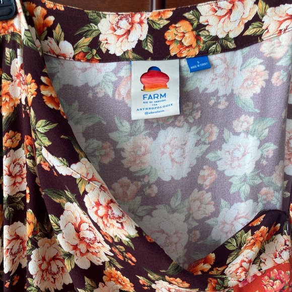 Anthropologie Farm Rio Patchwork Floral Midi Skirt - Picture 4 of 5